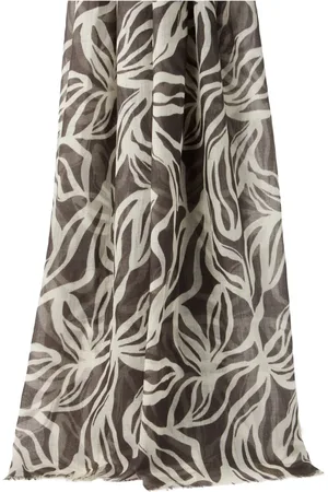 Brunello Cucinelli Foulard à fleurs imprimées