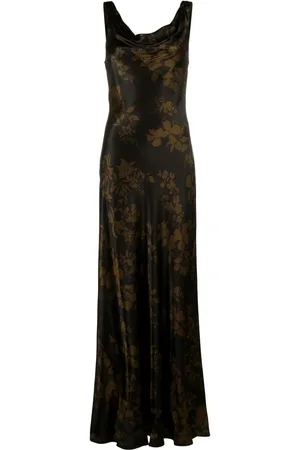 Reformation Robe en soie Annabelle à coupe longue