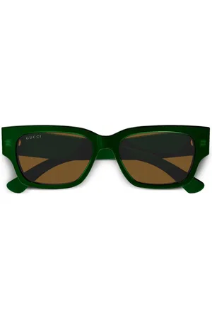 Gucci Lunettes de soleil à monture rectangulaire