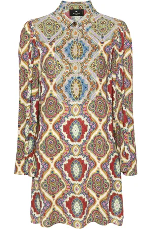 Etro Robe-chemise à imprimé graphique