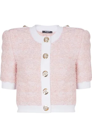 Balmain Cardigan à coupe crop