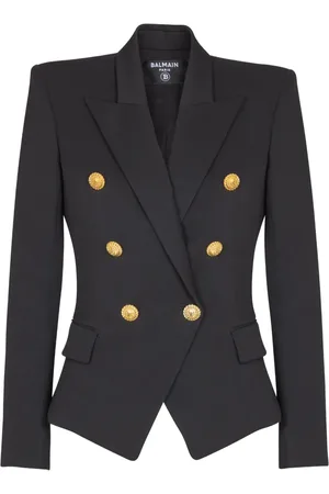 Balmain Veste cintrée à boutonnière croisée