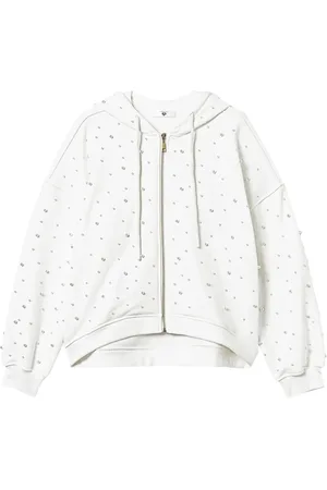 Twin-Set Hoodie orné de perles artificielles