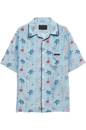 Prada Chemise imprimée à manches courtes