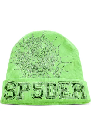 Sp5der Bonnet à ornements strassés