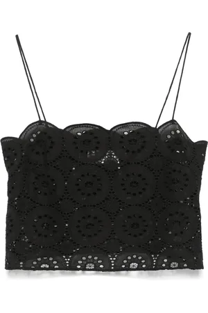 MATTEAU Haut crop en Broderie