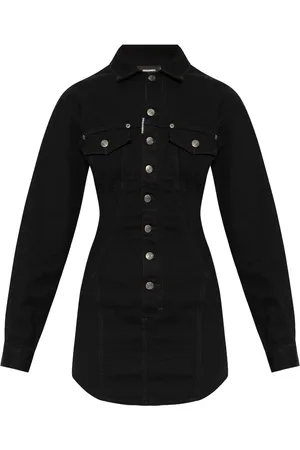 Dsquared2 Robe-chemise à patch logo