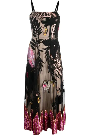 TEMPERLEY LONDON Robe longue Opera en maille ajourée