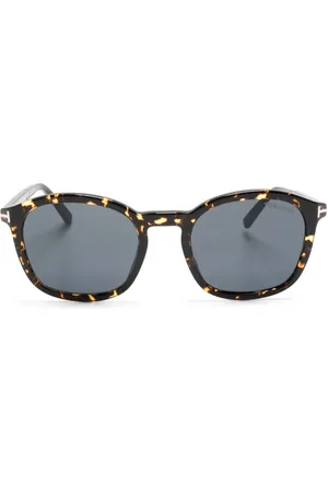 Tom Ford Lunettes de soleil teintées à effet écaille de tortue