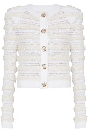 Balmain Cardigan en tweed