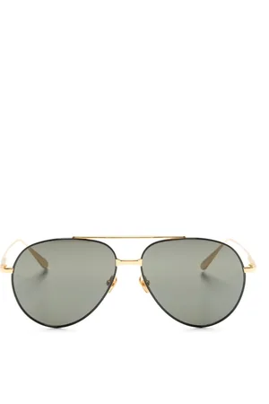 Linda Farrow Lunettes de soleil Marcelo à monture pilote