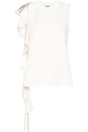 Msgm Blouse à détail drapé
