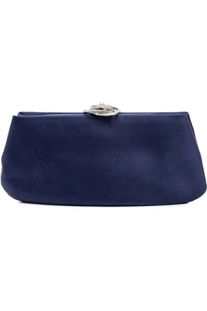 CHANEL 2010-2011 Satin Crystal Camellia Evening Frame clutch bag