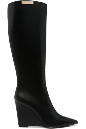Twin-Set Bottines à plaque logo 100 mm