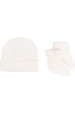 Ralph Lauren Lot de bonnets en maille torsadée