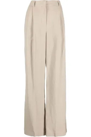 Brunello Cucinelli Pantalon ample à taille haute