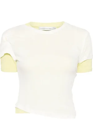 CHRISTOPHER ESBER T-shirt transparent à design superposé