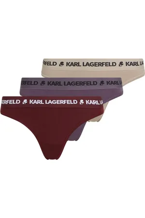 Karl Lagerfeld Lot de trois strings à logo imprimé