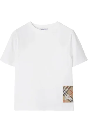 Burberry T-shirt en coton à carreaux