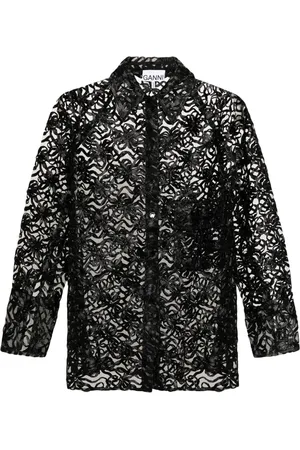 Ganni Chemise à perforations