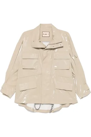 Plan C Veste en coton à effet de brillance