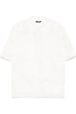 Taakk Chemise en résille à broderies