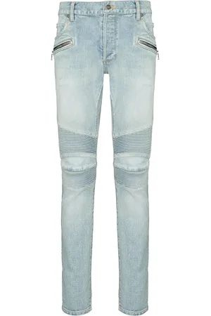 Balmain Jean slim à effet délavé