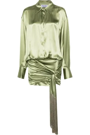 The Attico Robe-chemise à coupe courte
