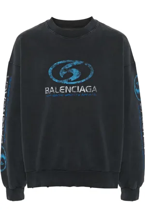 Balenciaga Sweat en coton à effet usé