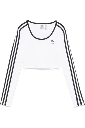 adidas T-shirt crop à 3 bandes signature