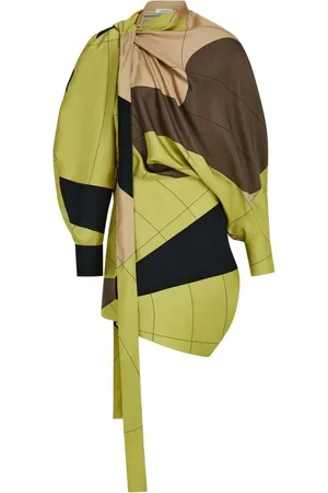 Salvatore Ferragamo Robe longue à design asymétrique