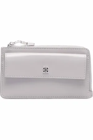 Givenchy Porte-monnaie en cuir à plaque logo