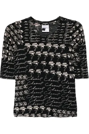 CHANEL Haut à imprimé graphique (2006)
