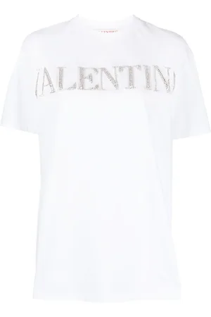 VALENTINO GARAVANI T-shirt en coton à logo orné de cristaux
