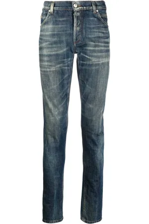 Balmain Jean slim à effet délavé
