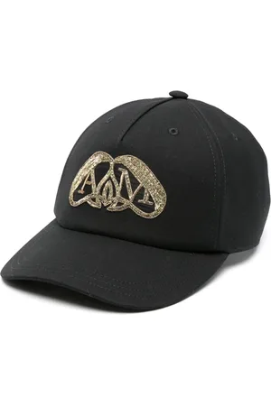 Alexander McQueen Casquette en laine à logo brodé