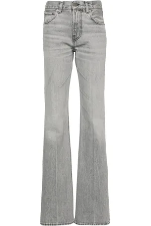 haikure Jean Flora Fog à coupe évasée