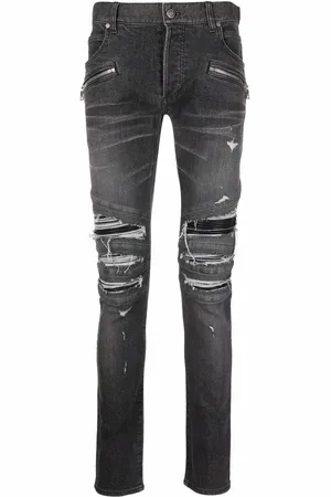 Balmain Jean skinny à effet usé
