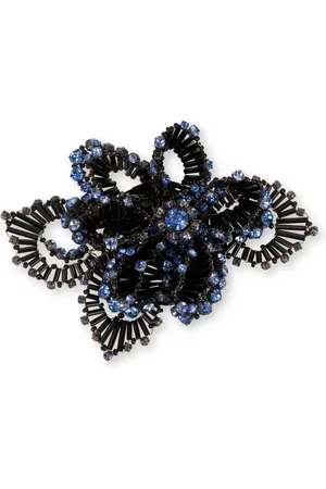 Alberta Ferretti Broche à ornements en cristal