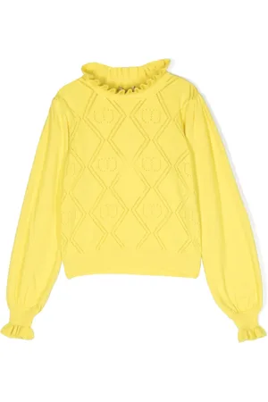 Twin-Set Pull Oval T en maille pointelle
