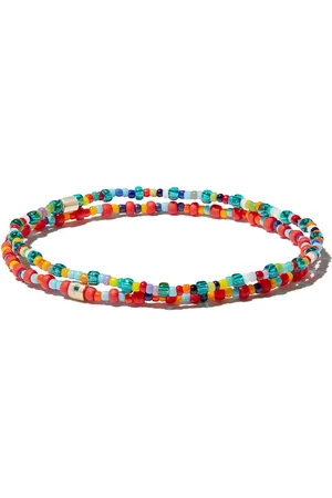 LUIS MORAIS Lot de bracelets Evil Eye en 14ct ornés de perles