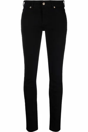 VERSACE Jean skinny à logo brodé