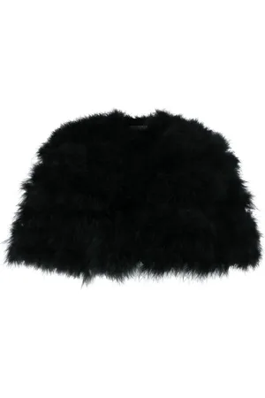 Twin-Set Veste crop à plumes