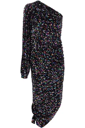 AMEN Robe asymétrique à sequins brodés