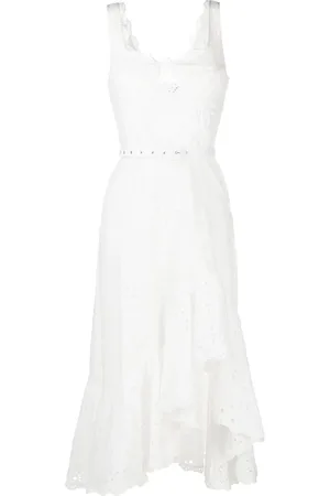 CHARO RUIZ IBIZA Robe mi-longue Tatyana en broderie anglaise