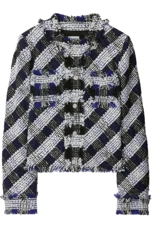 Burberry Veste crop en tweed
