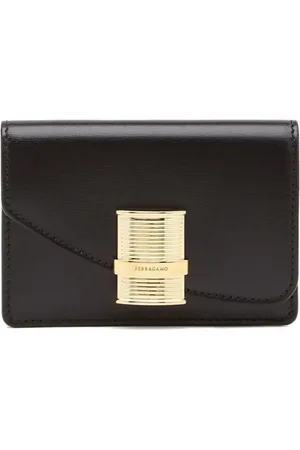 Salvatore Ferragamo Porte-cartes Fiamma en cuir