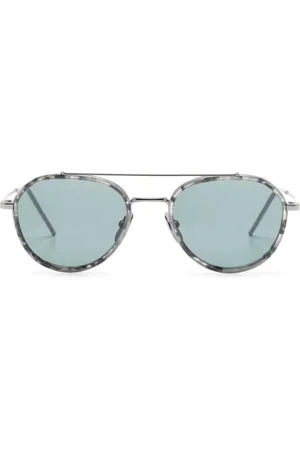 Thom Browne Lunettes de soleil à monture pilote