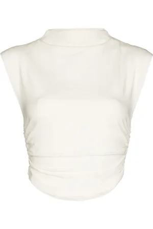 Reformation Haut crop Lindy en coton biologique
