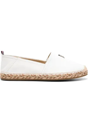Tommy Hilfiger Espadrilles en cuir à plaque logo